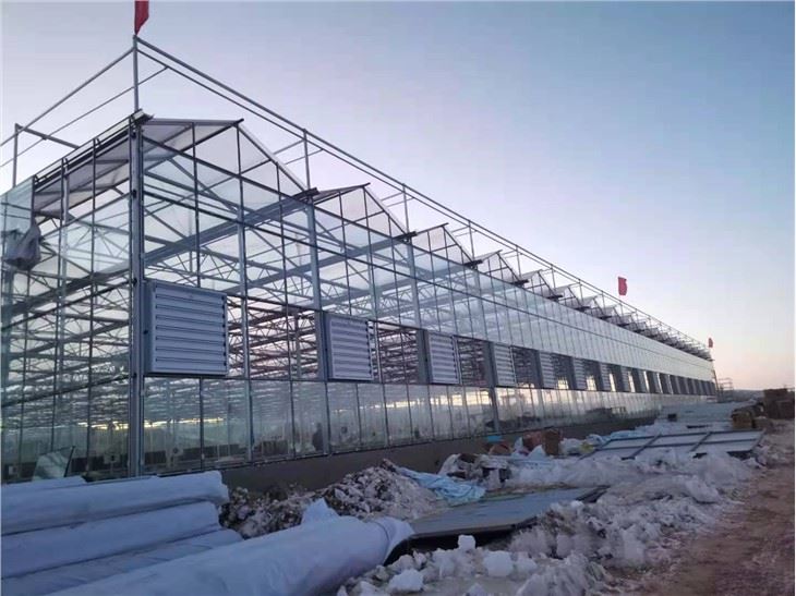 Esqueleto de marco de estructura de acero de invernadero