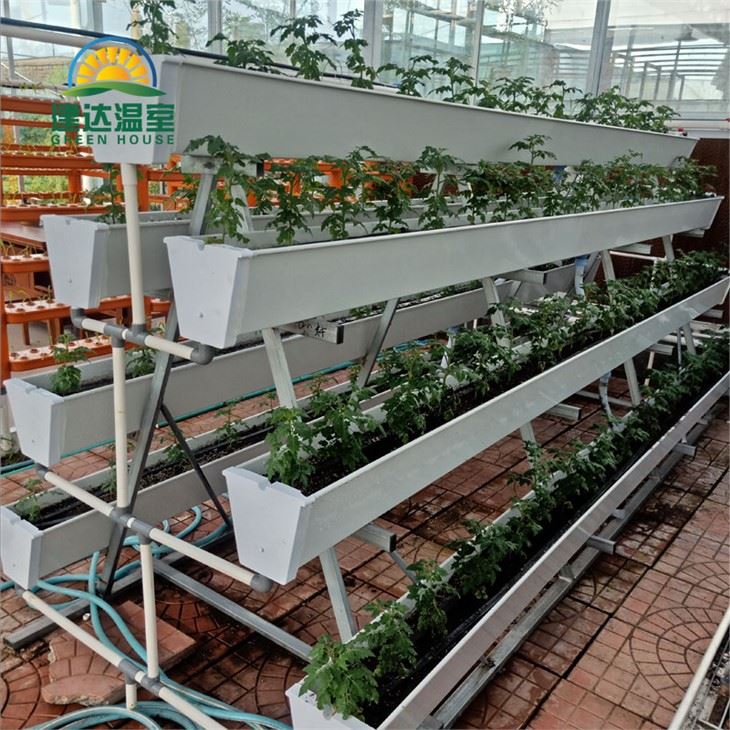 Canal de plantación hidropónica de PVC