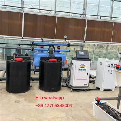 Sistema de fertilizantes en el invernadero de Jianda